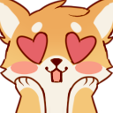 shibahearteyes emote for Discord