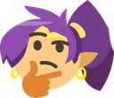 ThinkingShantae emote for Discord
