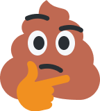 poop_think emote for Discord