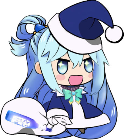 Aqua_Padoru emote for Discord
