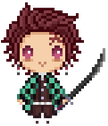 pixel_tanjirou emote for Discord