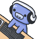 WumpusKeyboardSlam emote for Discord