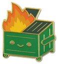 DumpsterFire emote for Discord