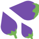 drops_eggplant emote for Discord