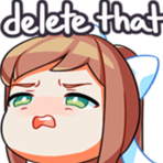 MonikaDelete emote for Discord