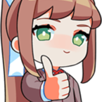 MonikaThumbsUp emote for Discord