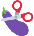 Cut_Eggplant emote for Discord
