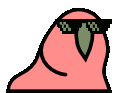 DealWithIt_rainbow_Parrot emote for Discord