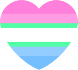 Transgender_Polysexual_Heart emote for Discord