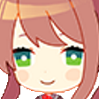 MonikaSmug emote for Discord