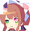 MonikaGlitch emote for Discord