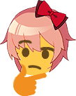 SayoriThinking emote for Discord