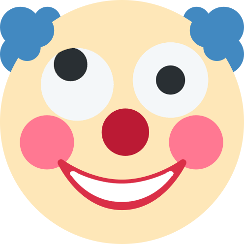 clown_insane emote for Discord