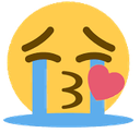 CryingKiss emote for Discord