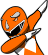 OrangeDab emote for Discord