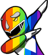 RainbowDab emote for Discord