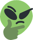 AlienThinking emote for Discord