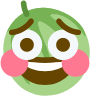 nervous_laughing_melon emote for Discord
