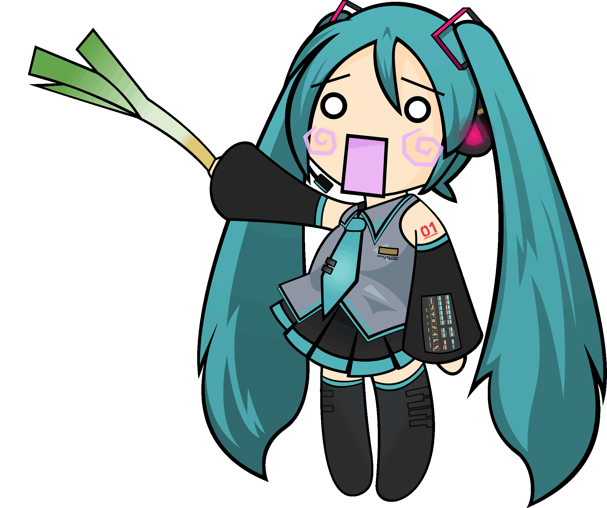 Leek_Miku emote for Discord