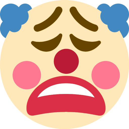clownweary emote for Discord