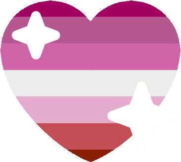 lesbian_sparkle_heart emote for Discord