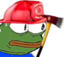 pepe_fireman emote for Discord