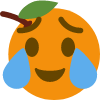 sad_laugh_orange emote for Discord