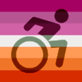 lesbianWheelchair emote for Discord
