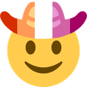 lesbian_yeehaw emote for Discord