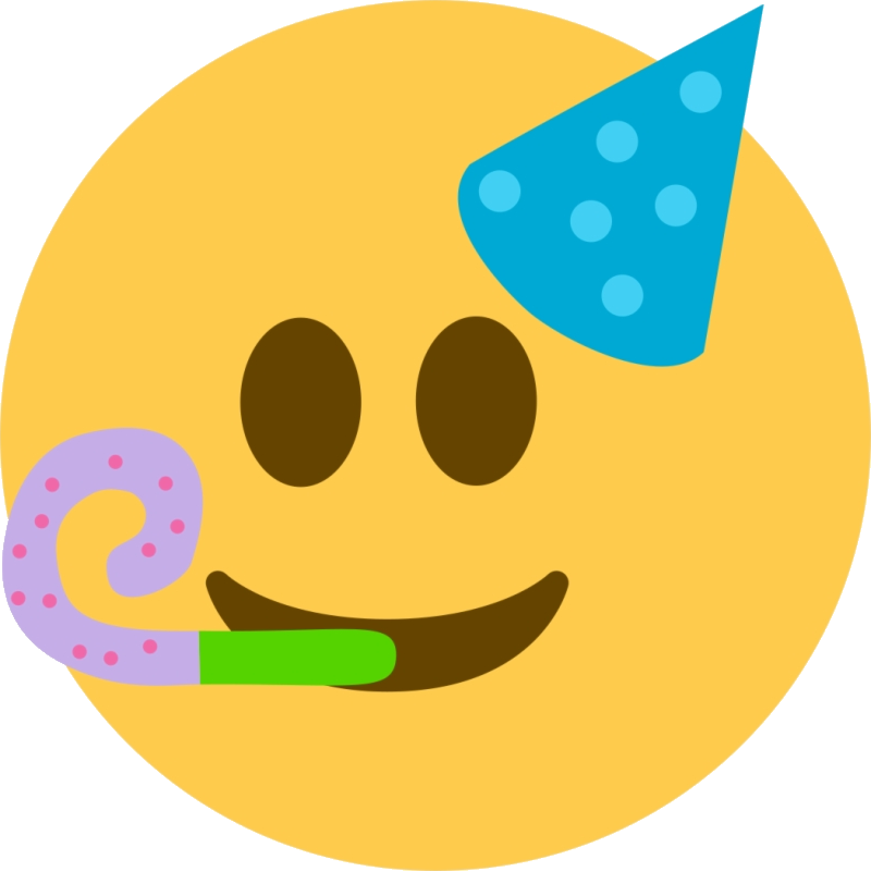 Partying_Face emote for Discord