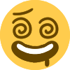 dizzy_swirly_smile_drool emote for Discord