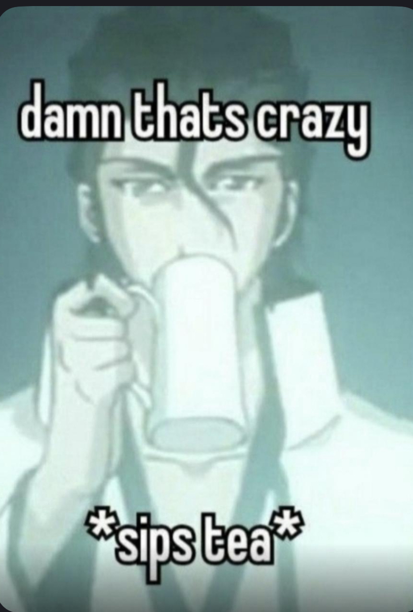 DamnThatsCrazySipsTea emote for Discord