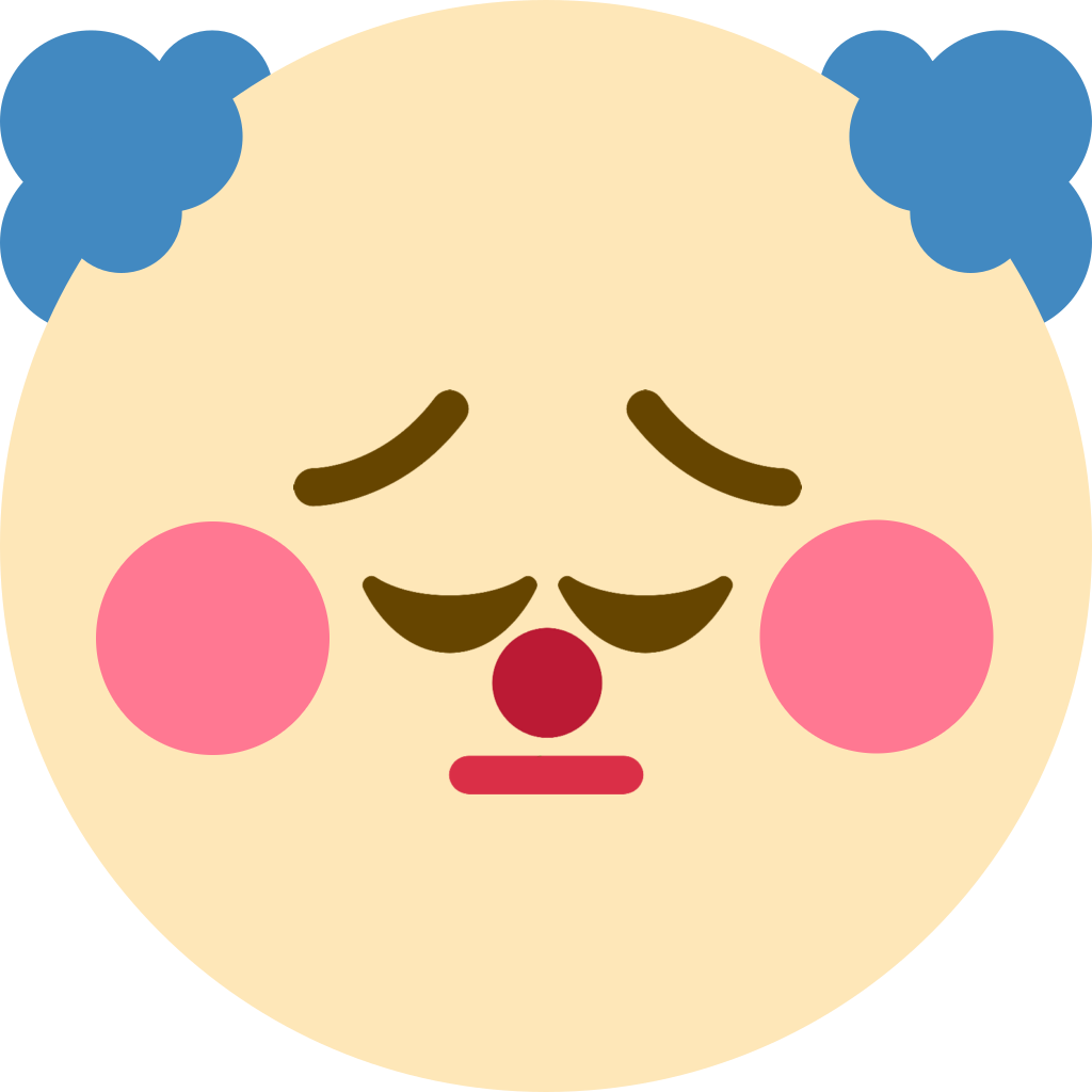pensive_clown_2 emote for Discord