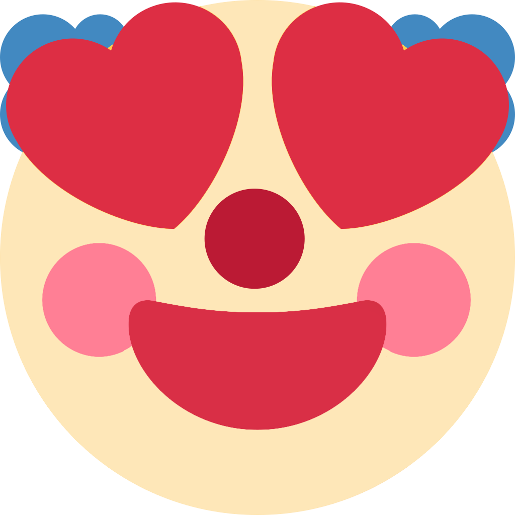 heart_eyes_clown emote for Discord