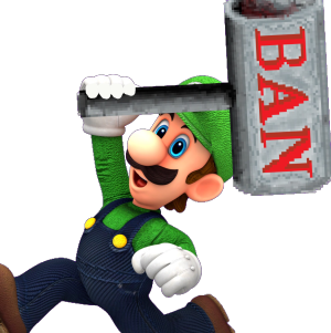 luigi_ban_hammer emote for Discord