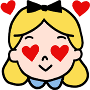 AliceHeartEyes emote for Discord