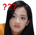 Jisoo_confused emote for Discord