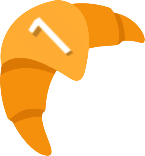 Pinged_croissant emote for Discord