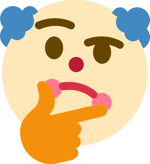 thinking_clown emote for Discord
