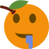 Drooling_Orangey emote for Discord
