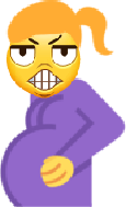 pregnant_woman_grimace emote for Discord