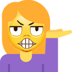 woman_tipping_hand_grimace emote for Discord