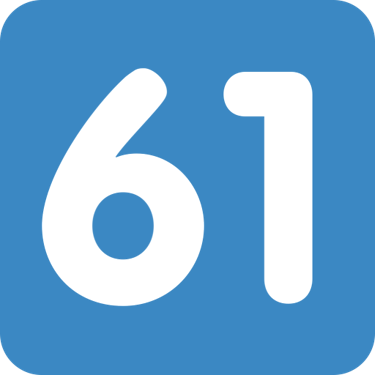 keycap_61 emote for Discord