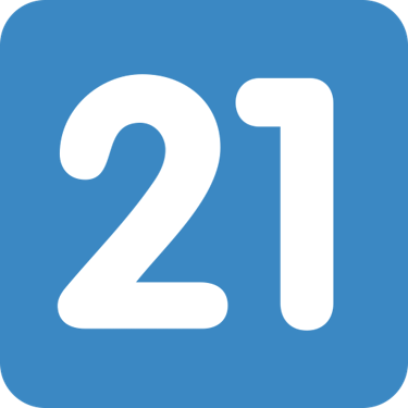 keycap_twenty_one_emoji emote for Discord
