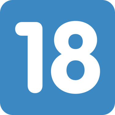 keycap_eighteen emote for Discord