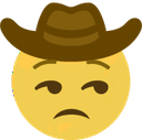 unamusedcowboy emote for Discord