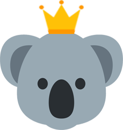 Crown_Koala emote for Discord