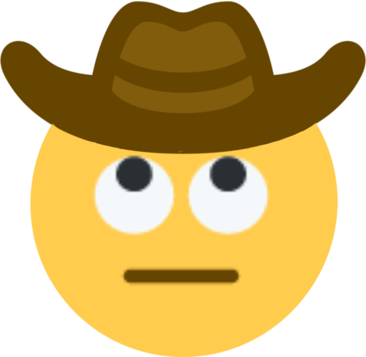 rollingcowboyeyes emote for Discord