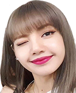 black_pink_wink emote for Discord