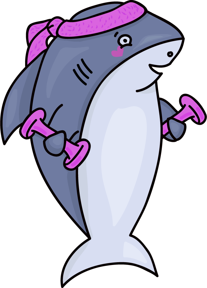exerciseshark emote for Discord